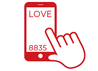 Doneaza 5 euro lunar prin SMS cu textul LOVE la 8835